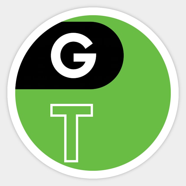 GT - Round Sticker by Geek Therapy